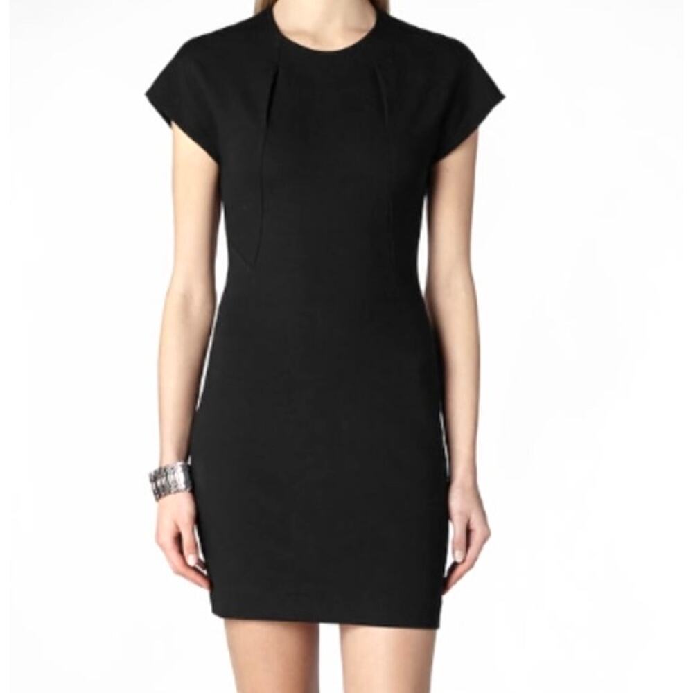 AllSaints Daphne Black Cap Sleeve Dress size 4
